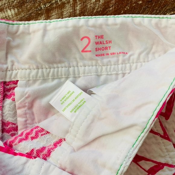 Lilly Pulitzer The Callahan Capri Pink Yacht Sea Shorts Size 2 - Picture 2 of 4
